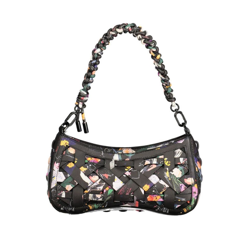 Desigual Nero Poliuretano Women Handbag