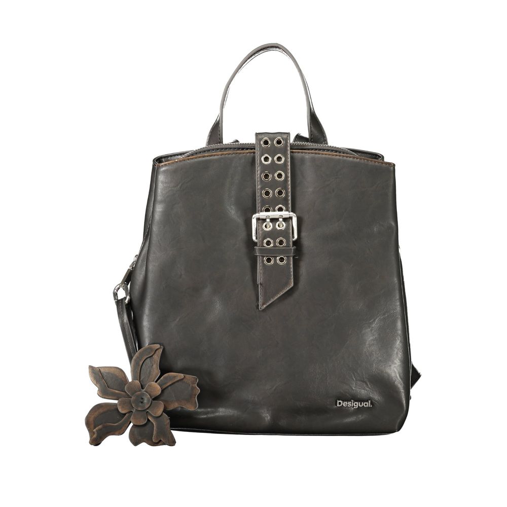 Desigual Black Polyurethane Women's Backpack