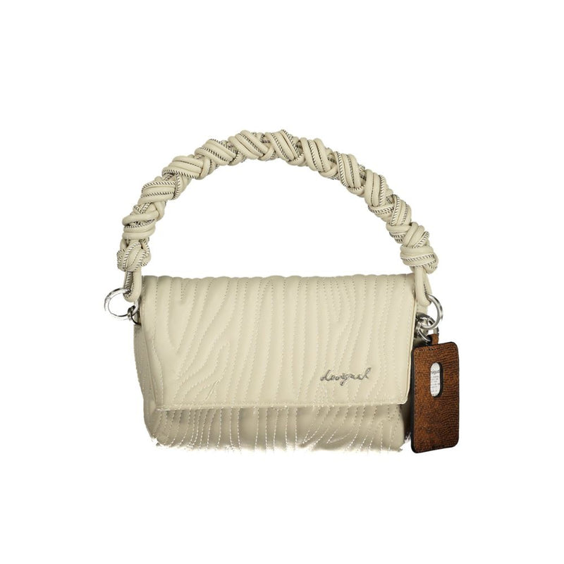 Sac à main Desigual en polyuréthane blanc pour femmes