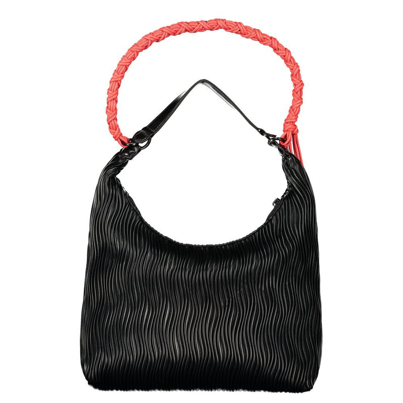 Desigual Nero Poliuretano Handbag for Women