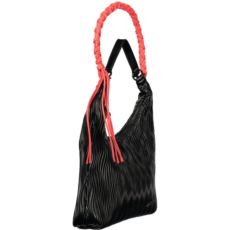 Desigual Nero Poliuretano Handbag for Women