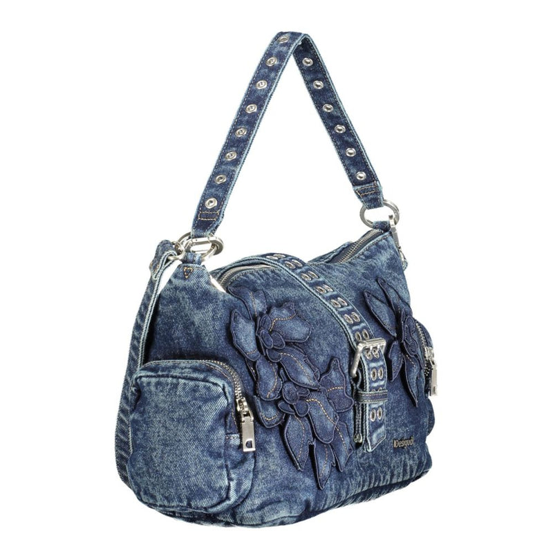 Desigual Blue Cotton Handbag for Women
