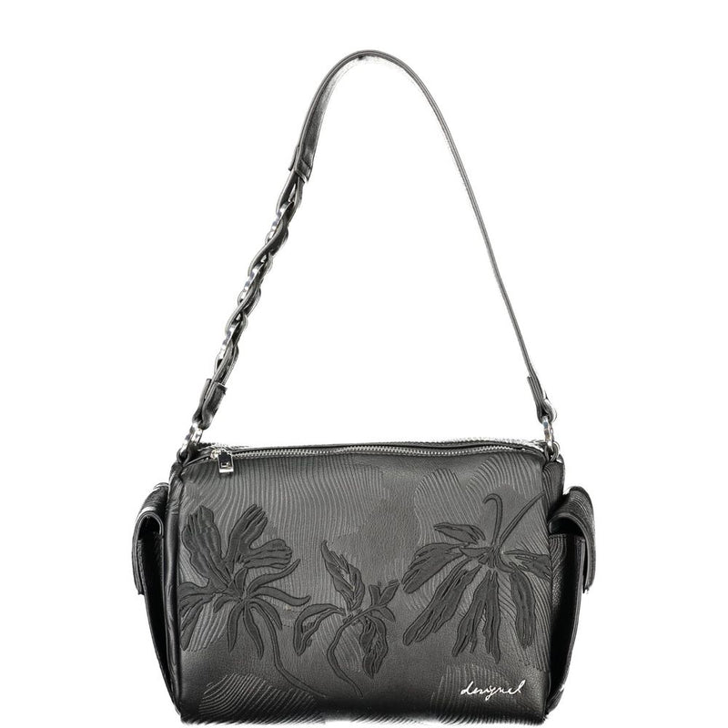 Desigual Black Polyurethane Women's Handbag - DE-43354