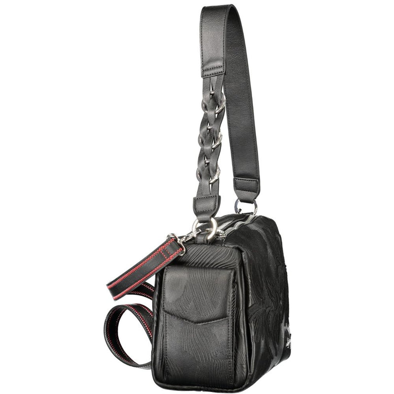 Desigual Black Polyurethane Women's Handbag - DE-43354