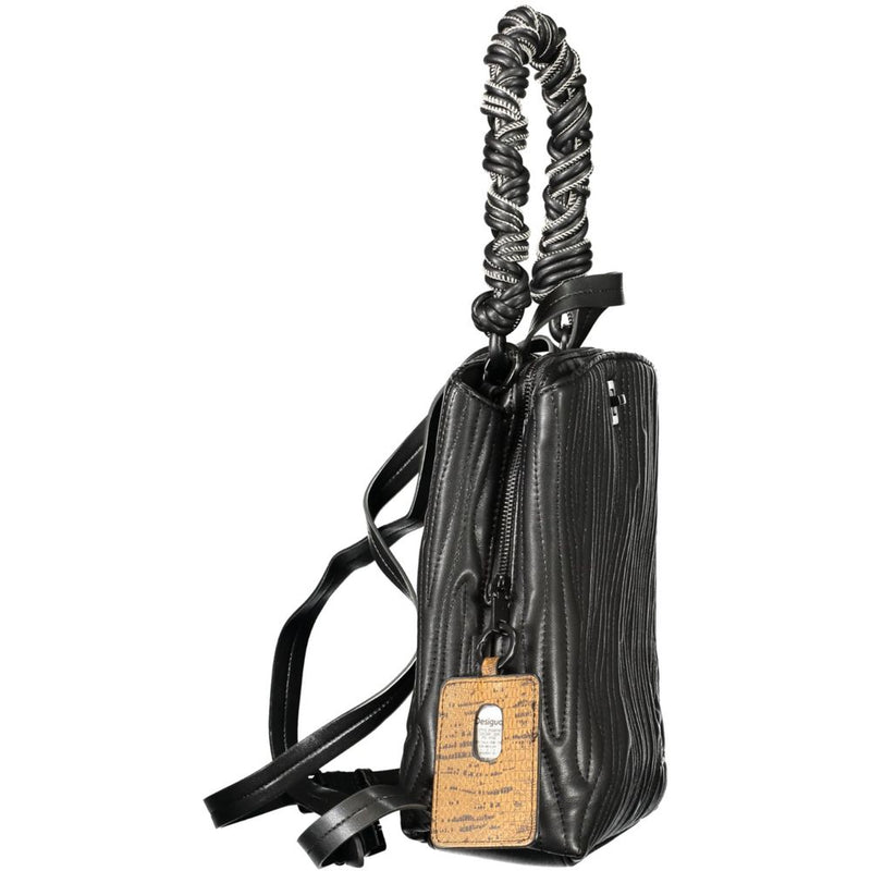 Desigual Black Polyurethane Women Mini Backpack