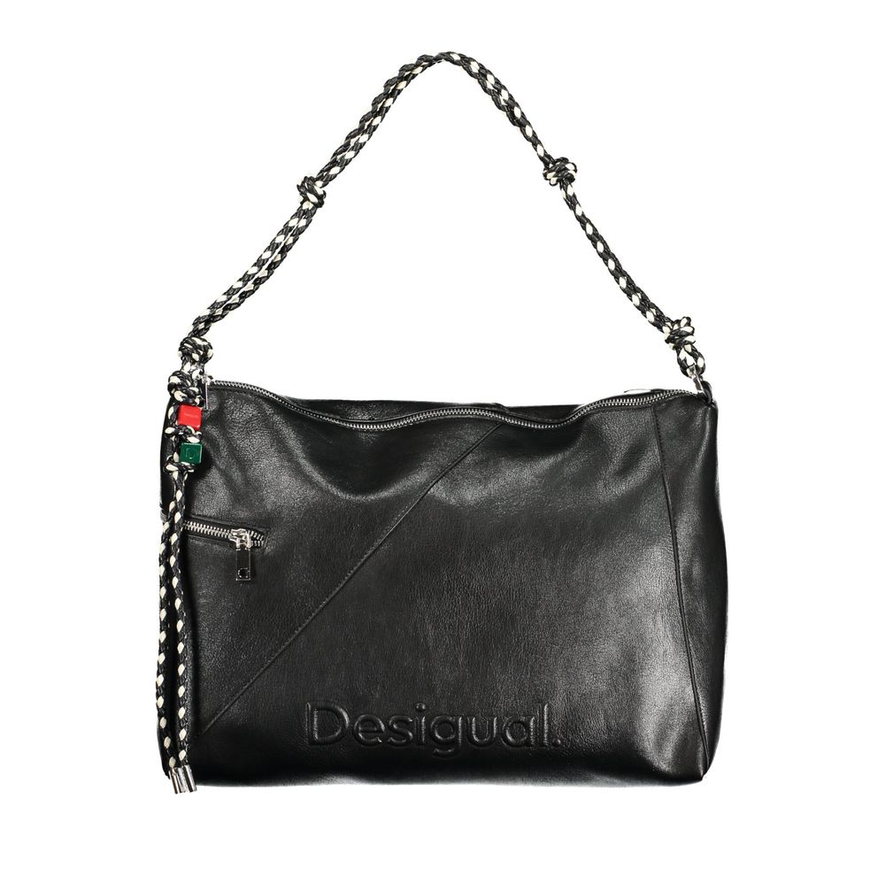 Desigual Half Logo Leiria 2.0 Black Handbag for Women