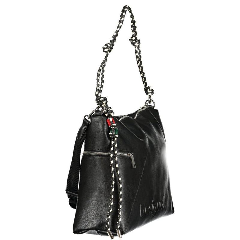Desigual Half Logo Leiria 2.0 Black Handbag for Women