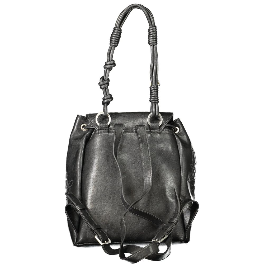 Desigual Sierra Prisa Black Polyurethane Women's Mini Backpack