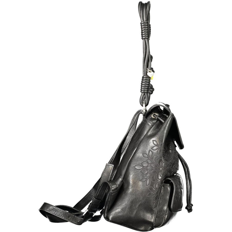 Desigual Sierra Prisa Mini Backpack en Polyuréthane Noir pour Femmes