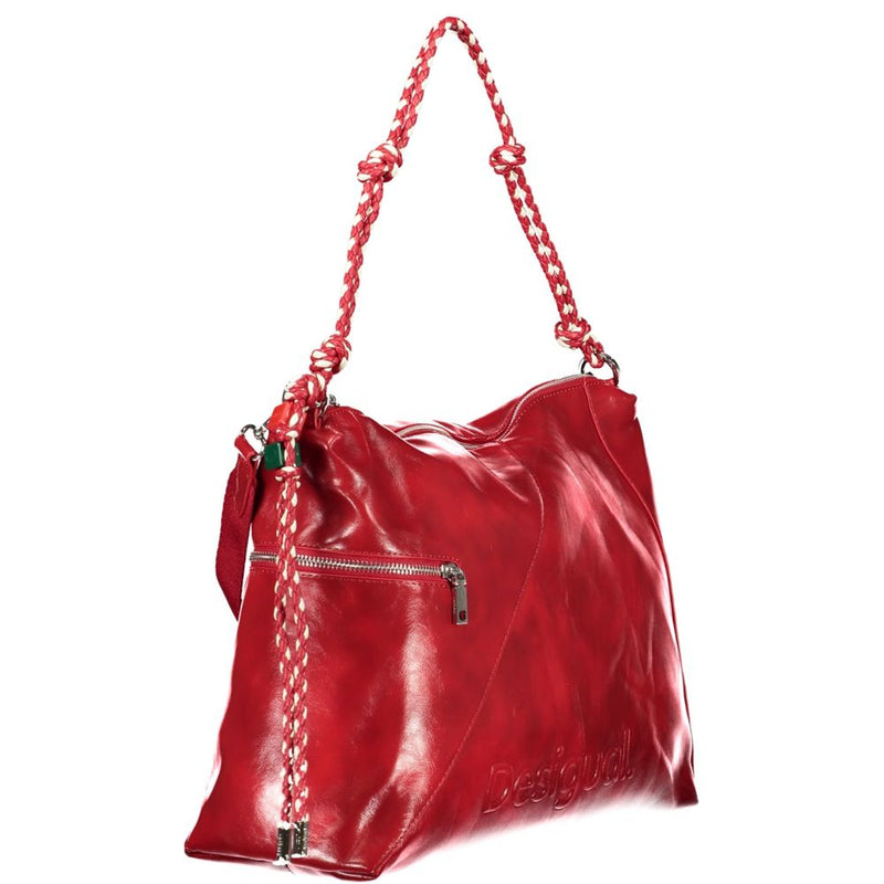 Desigual Half Logo Leiria 2.0 Sac à Main Rouge pour Femme