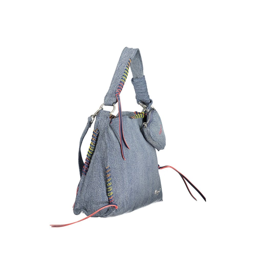 Desigual Azzurro Cotton Women Handbag - Stylish and Versatile