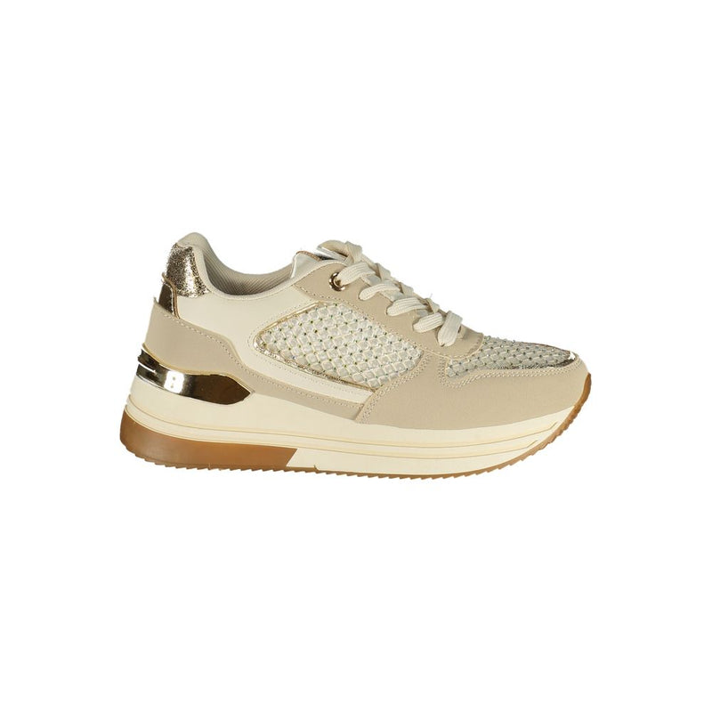 Sneakers Laura Biagiotti Beige Polyuréthane pour Femmes