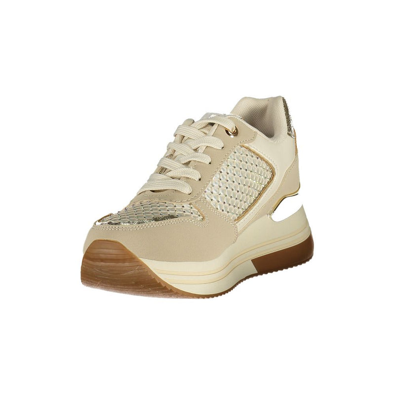 Sneakers Laura Biagiotti Beige Polyuréthane pour Femmes