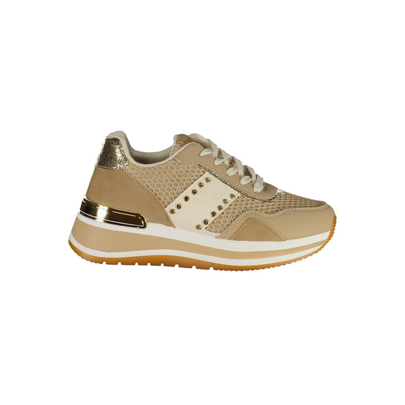 Laura Biagiotti Beige Polyurethane Women's Sneaker