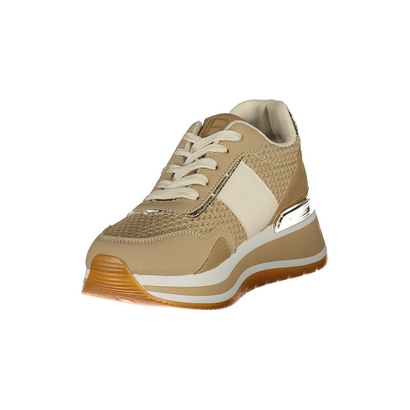 Laura Biagiotti Beige Polyurethane Women's Sneaker