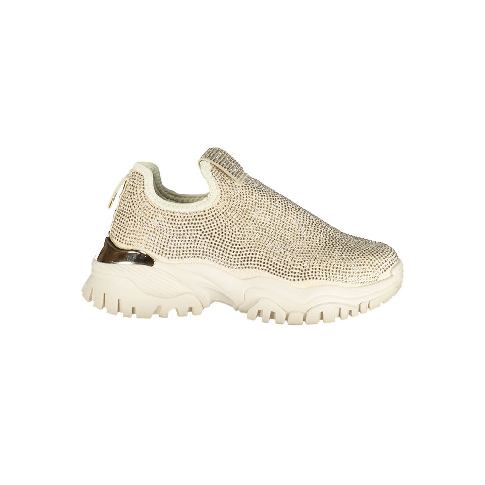 Laura Biagiotti Beige Polyurethane Women Sneaker - Stylish Comfort
