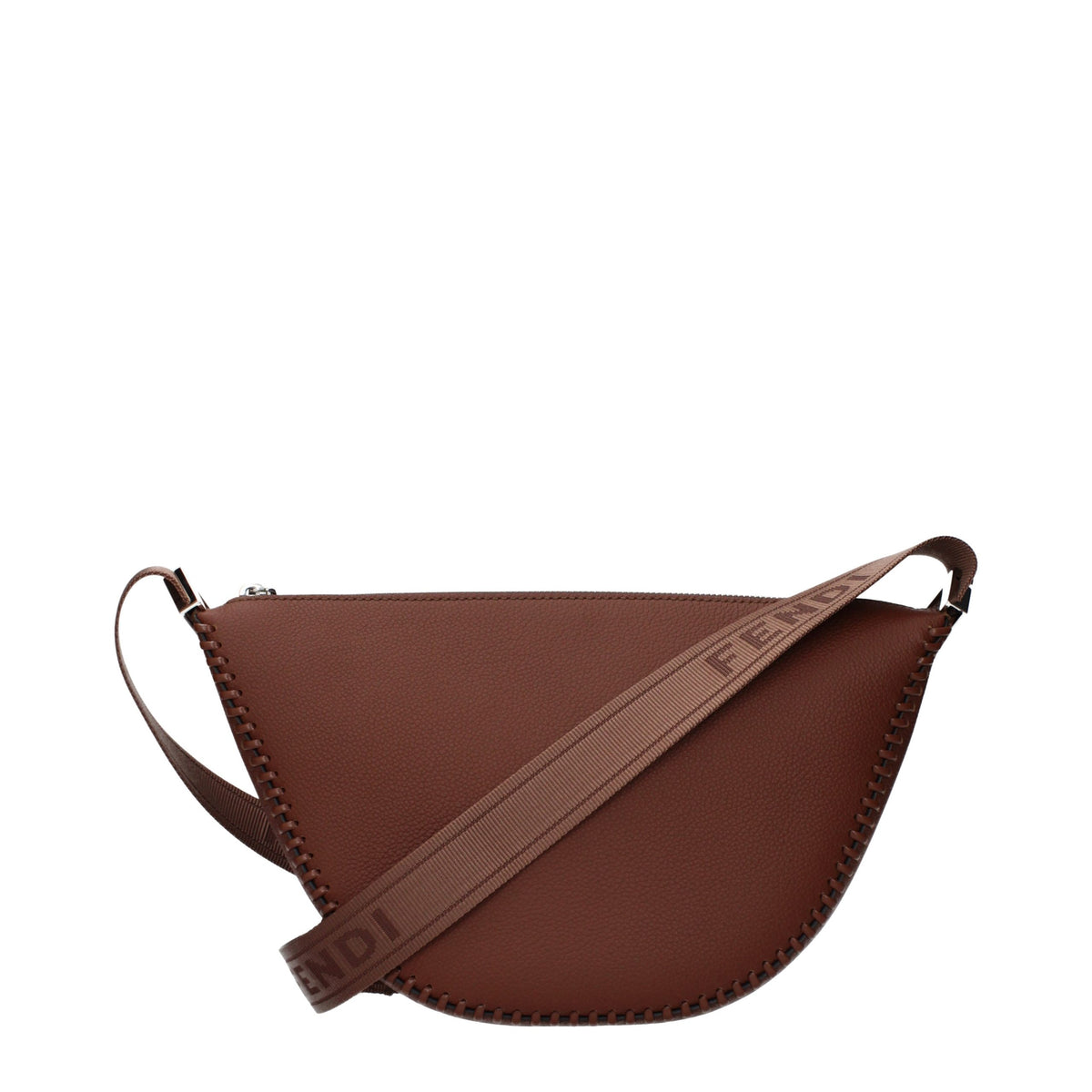 Fendi Brown Leather Crossbody Bag - Stylish & Versatile