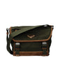 Sac bandoulière Prada en tissu vert