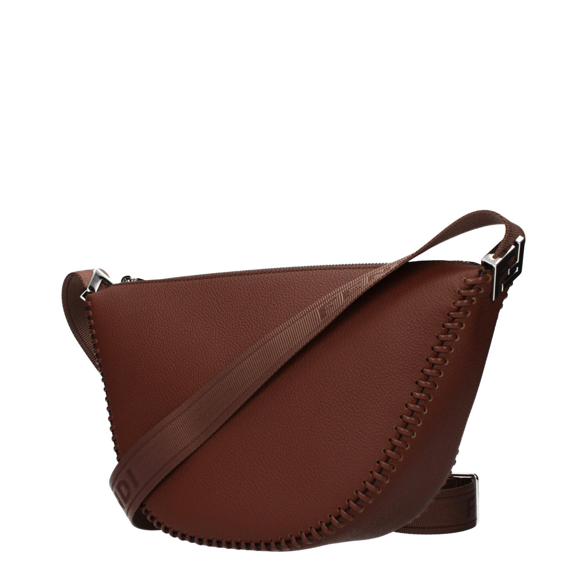 Fendi Brown Leather Crossbody Bag - Stylish & Versatile