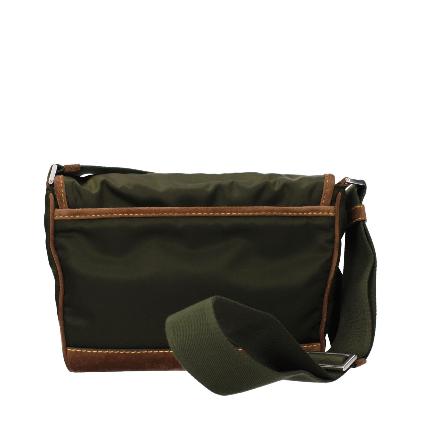 Sac bandoulière Prada en tissu vert