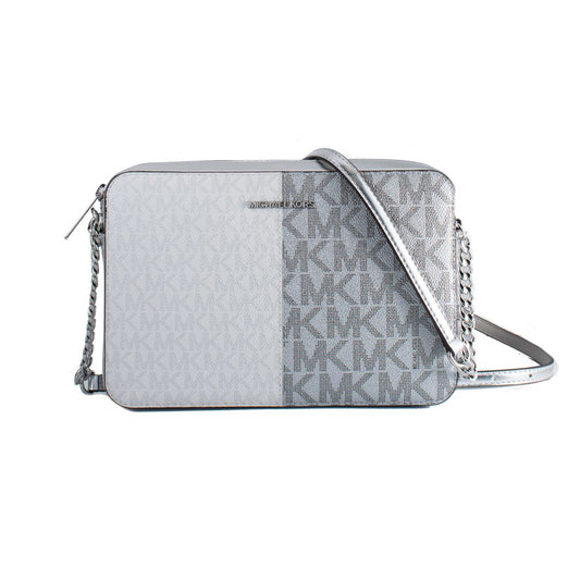 Michael Kors 35F5STTC9YSIL Gray Canvas Crossbody Bag