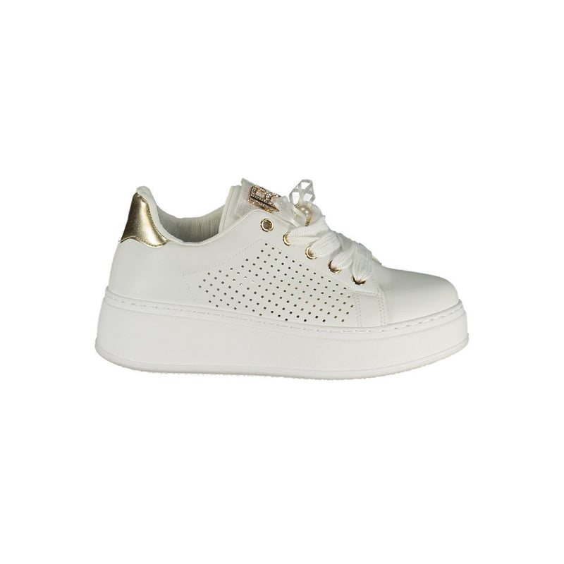 Laura Biagiotti Bianco Sneakers pour Femmes en Polyuréthane