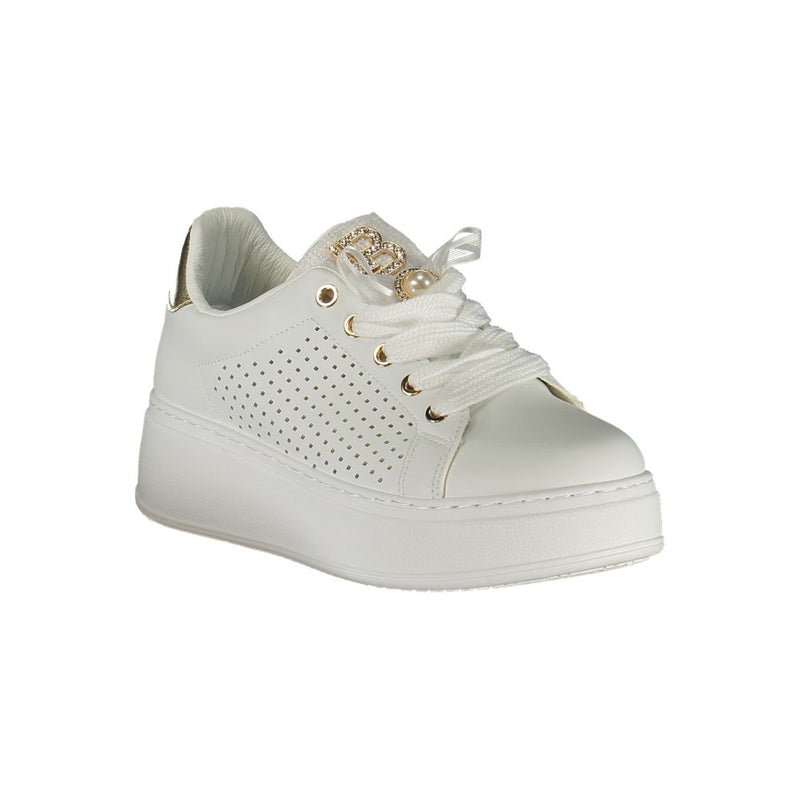 Laura Biagiotti Bianco Sneakers pour Femmes en Polyuréthane