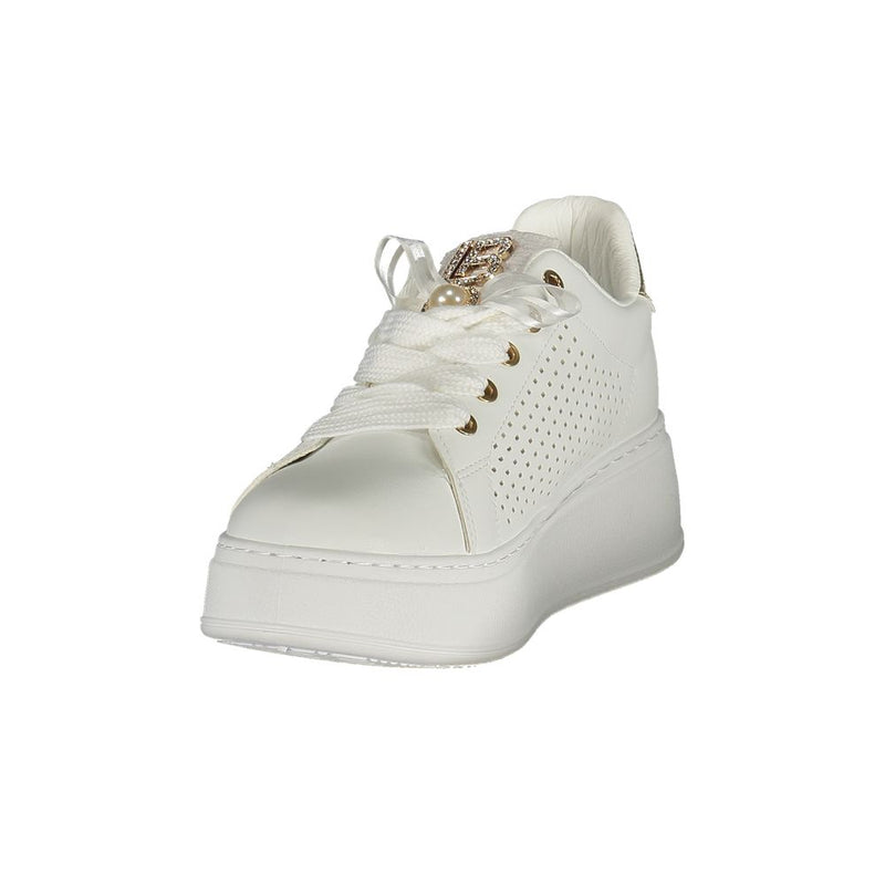 Laura Biagiotti Bianco Sneakers pour Femmes en Polyuréthane