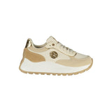 Laura Biagiotti LA-43438 Beige Women Sneaker with Gold Accents