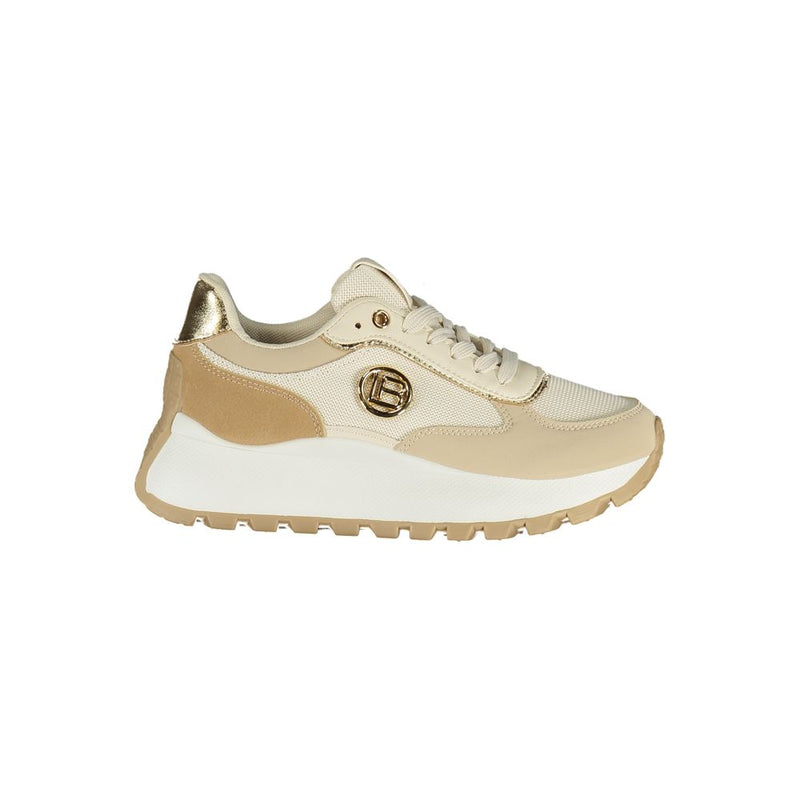 Laura Biagiotti Beige Polyester Women Sneaker