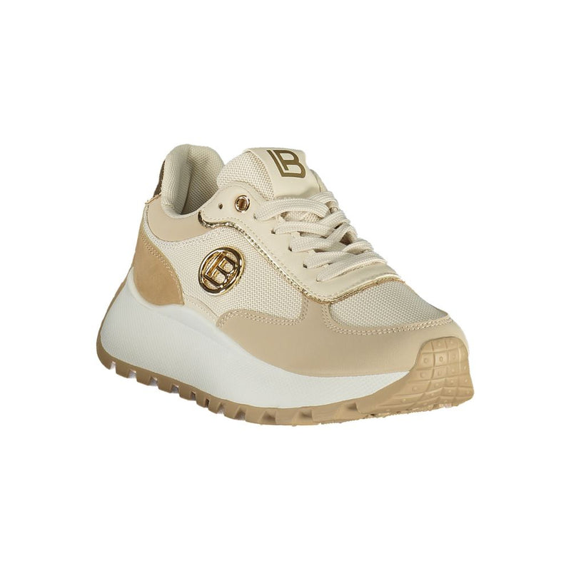 Laura Biagiotti Beige Polyester Women Sneaker