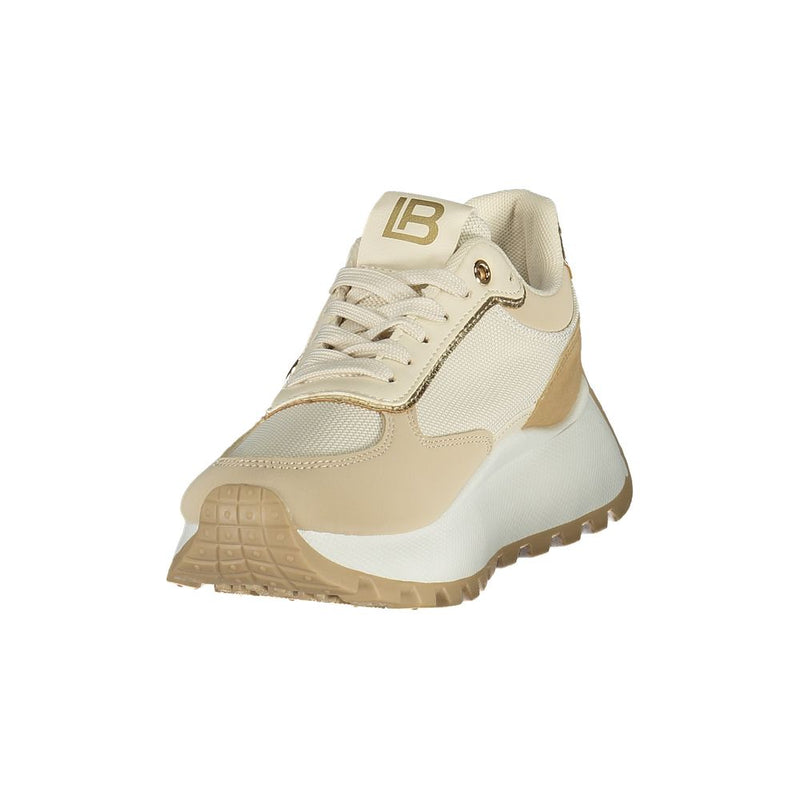 Laura Biagiotti Beige Polyester Women Sneaker