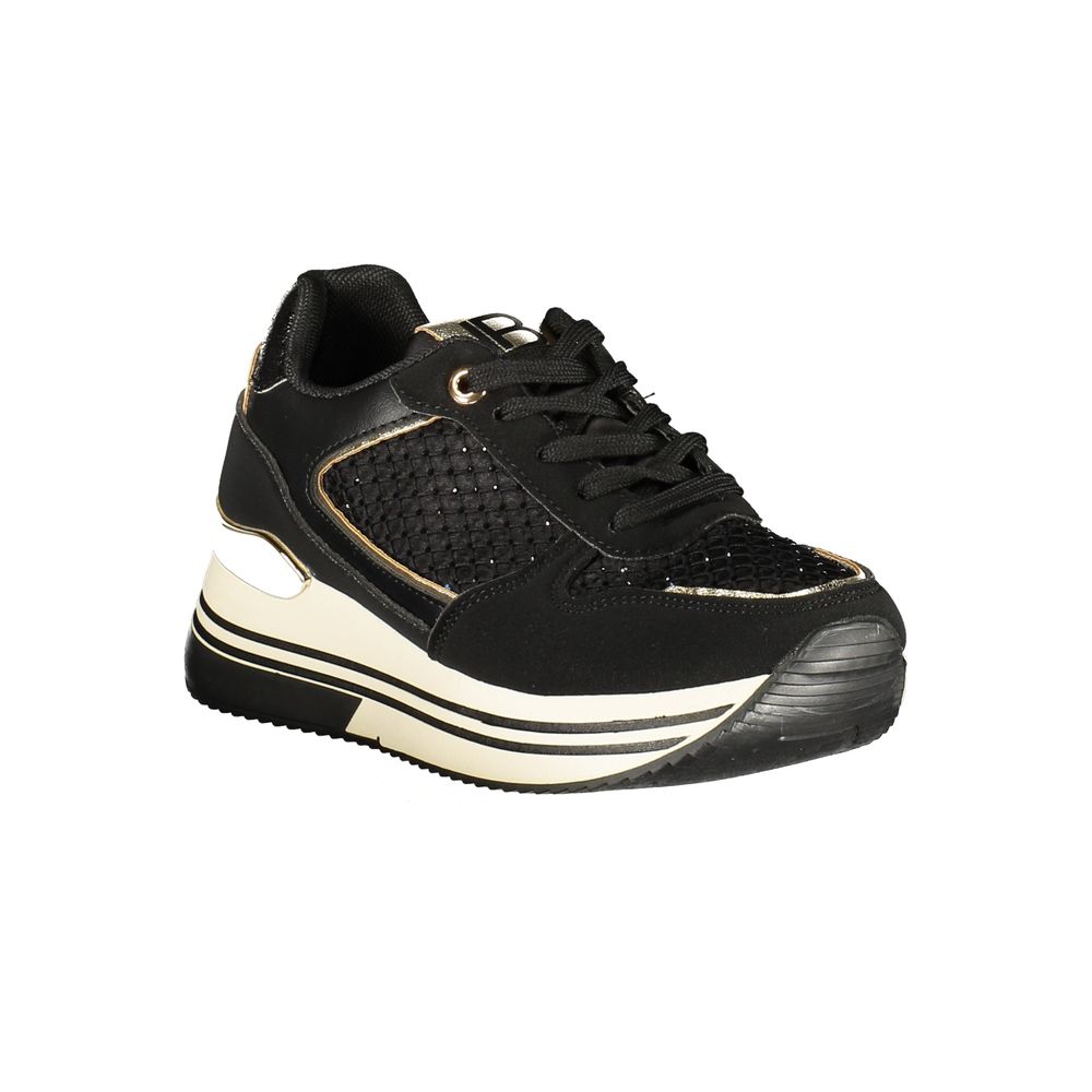 Laura Biagiotti Black Polyurethane Women Sneaker