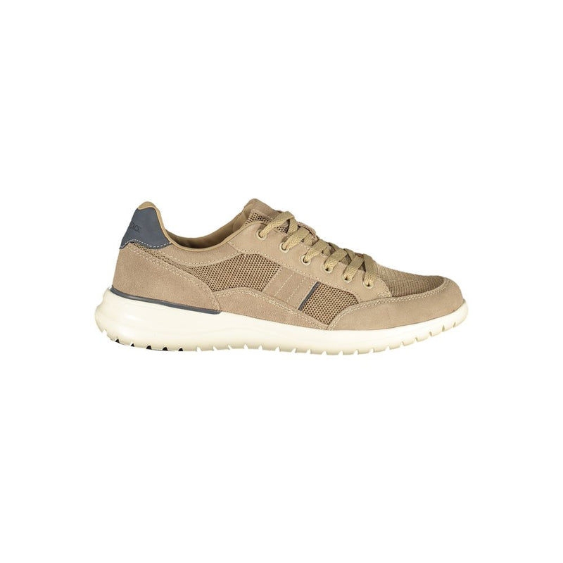 Lumberjack Beige Polyurethane Men's Sneaker