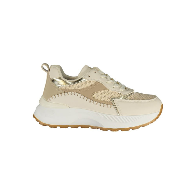 Laura Biagiotti Beige Polyurethane Women's Sneaker - Stylish & Comfortable