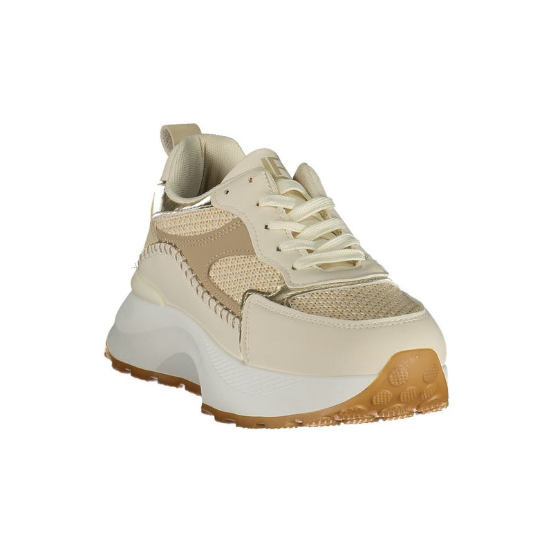 Laura Biagiotti Beige Polyurethane Women's Sneaker - Stylish & Comfortable