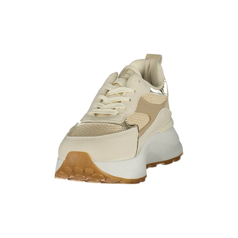 Laura Biagiotti Beige Polyurethane Women's Sneaker - Stylish & Comfortable