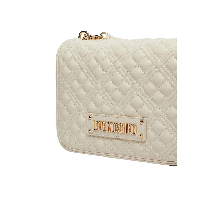 Love Moschino QUILTED PU JC4000PP1 Beige Handbag
