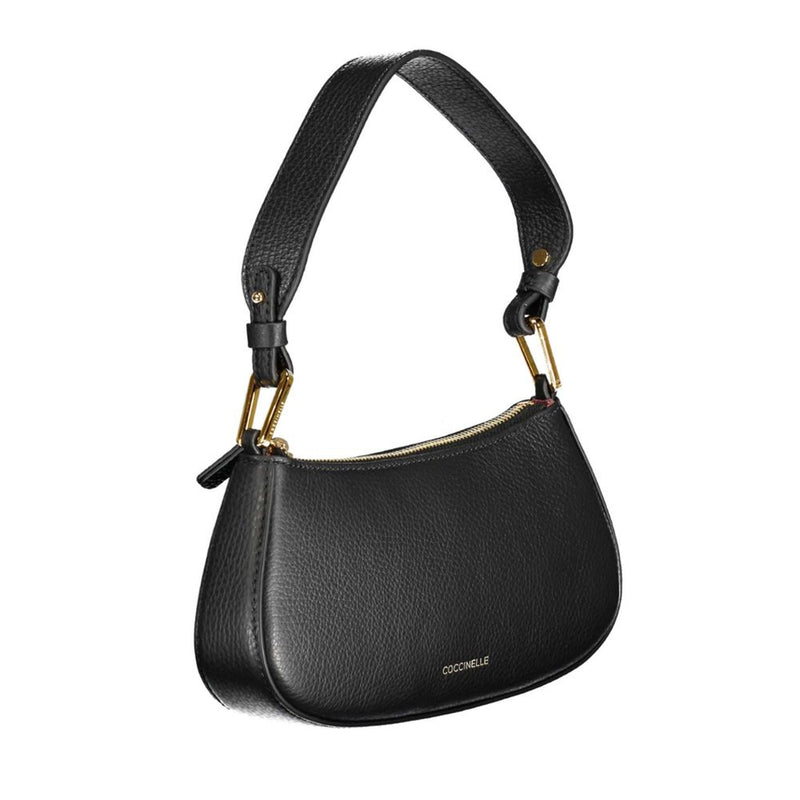Coccinelle Black Leather Women Handbag - Elegant and Versatile