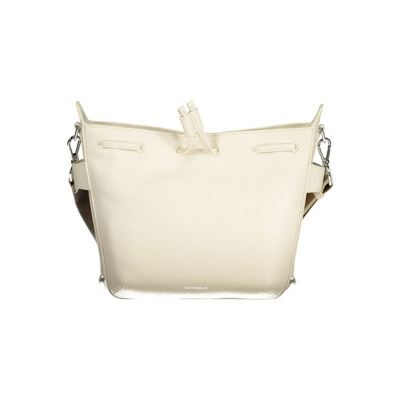 Coccinelle Bianco White Leather Handbag for Women