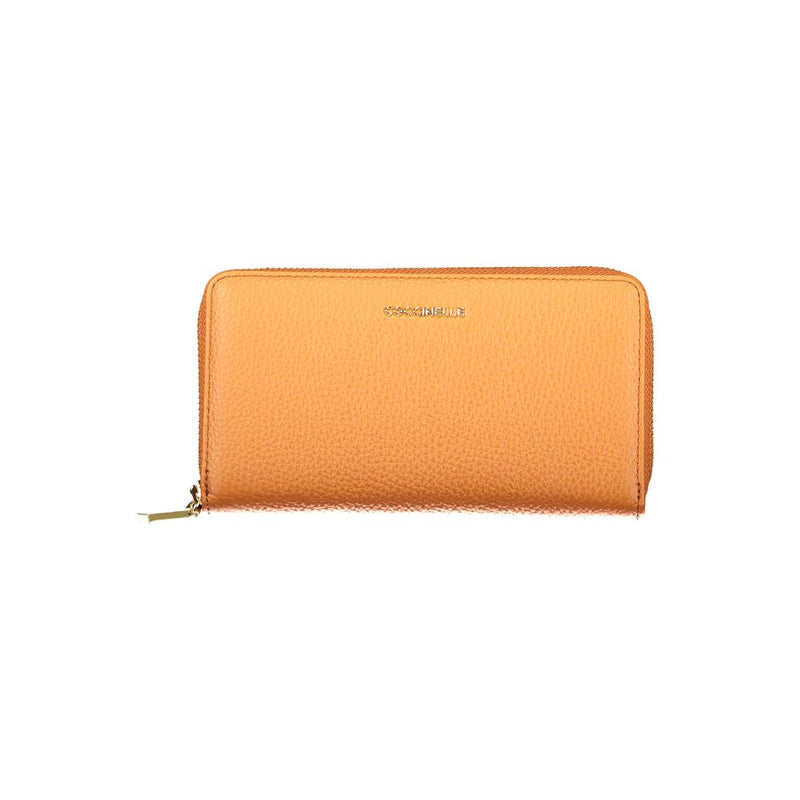 Coccinelle Arancione Leather Women Wallet - Stylish & Functional