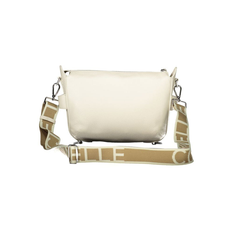 Coccinelle Gretel Bianco Leather Handbag for Women