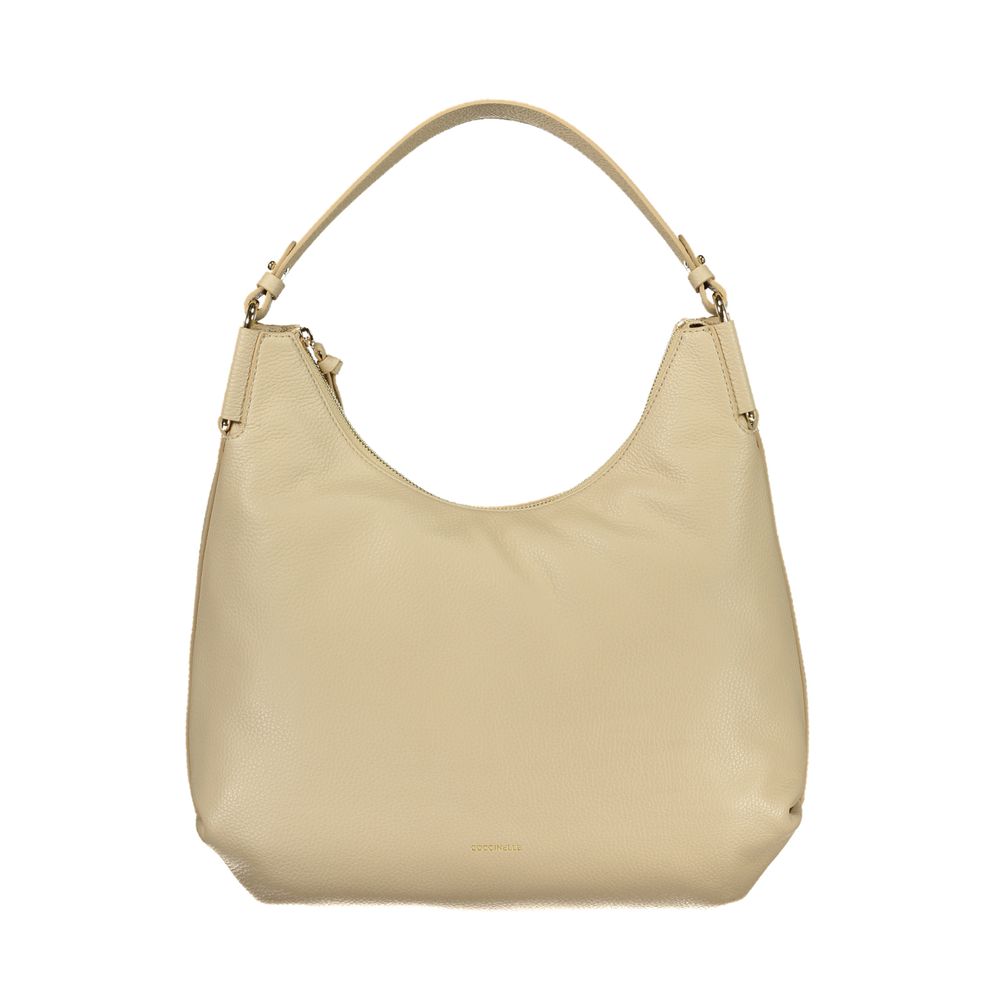 Coccinelle Beige Leather Handbag for Women