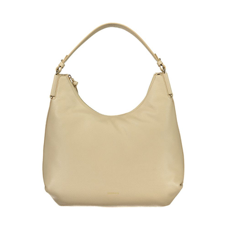 Coccinelle Beige Leather Handbag for Women