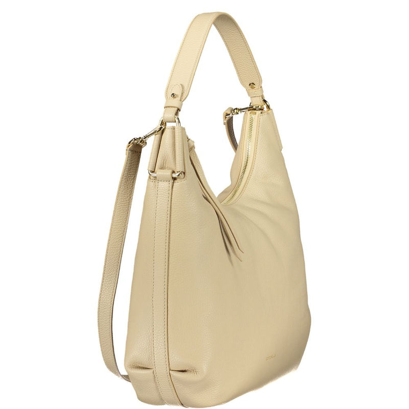Coccinelle Beige Leather Handbag for Women