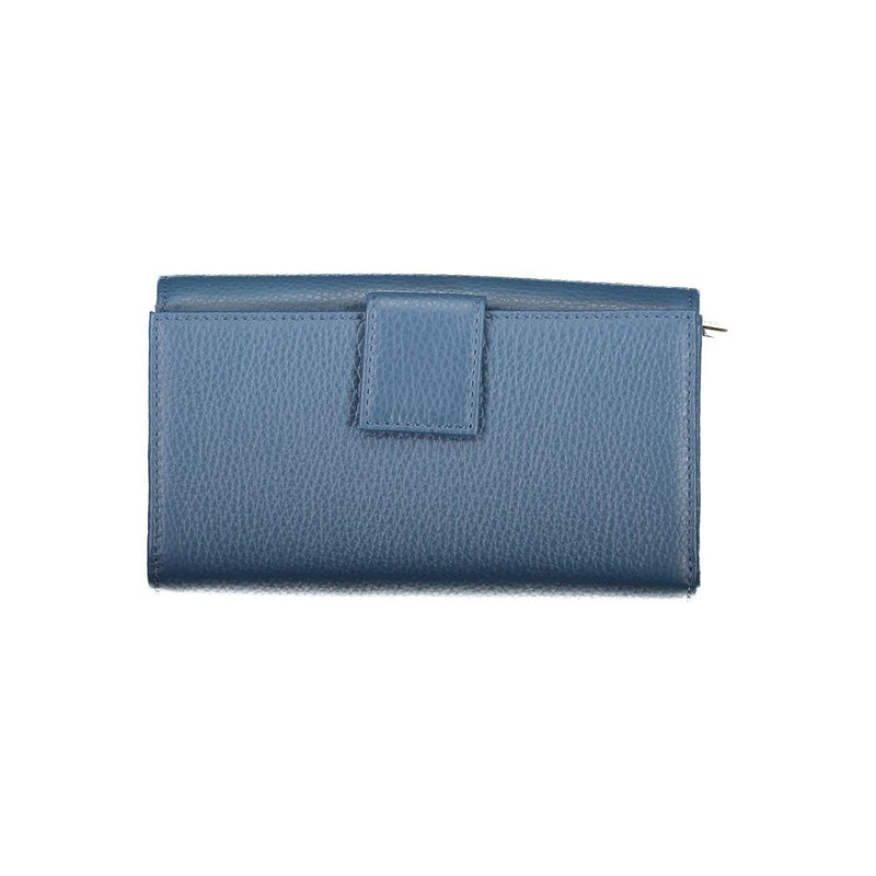 Coccinelle Blue Leather Women Wallet - Elegant and Functional