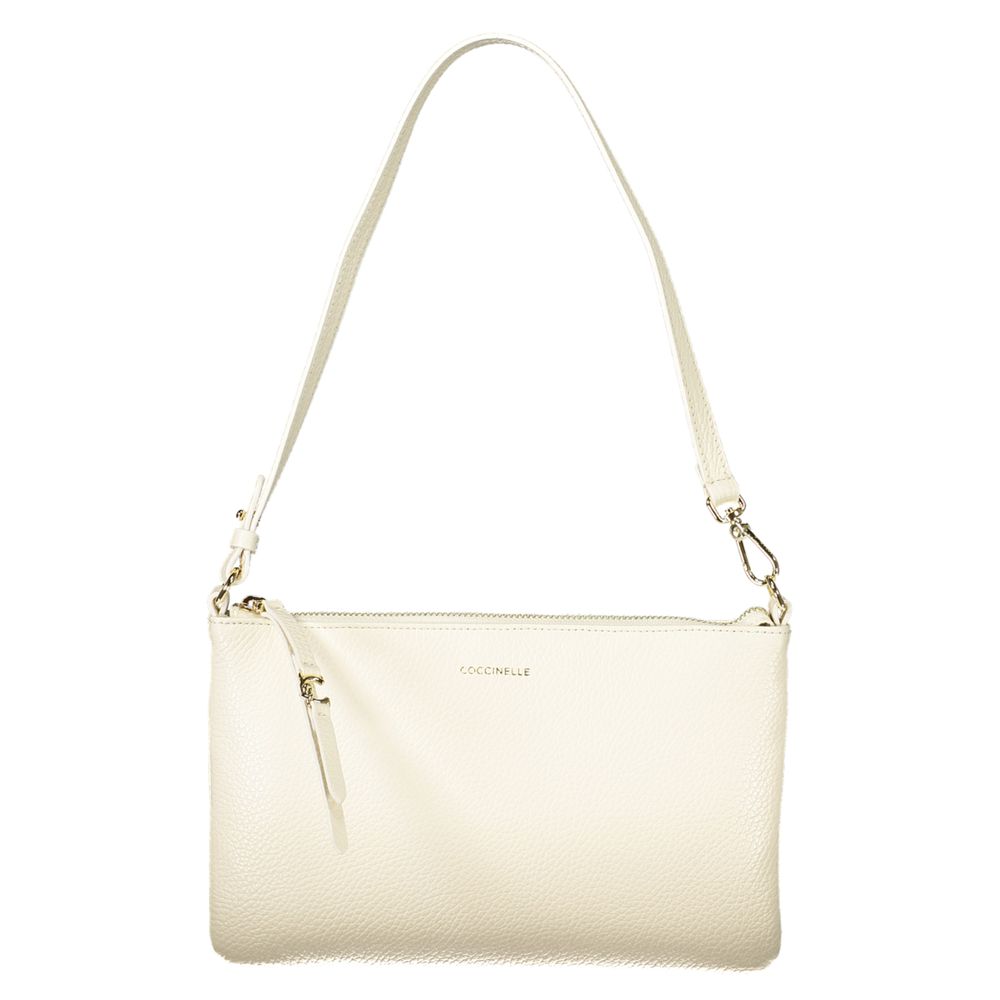 Coccinelle C-Easy Bianco Pelle Handbag for Women