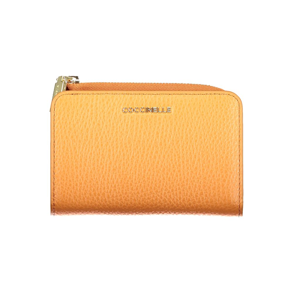 Coccinelle Arancione Leather Women Wallet - Elegant & Functional