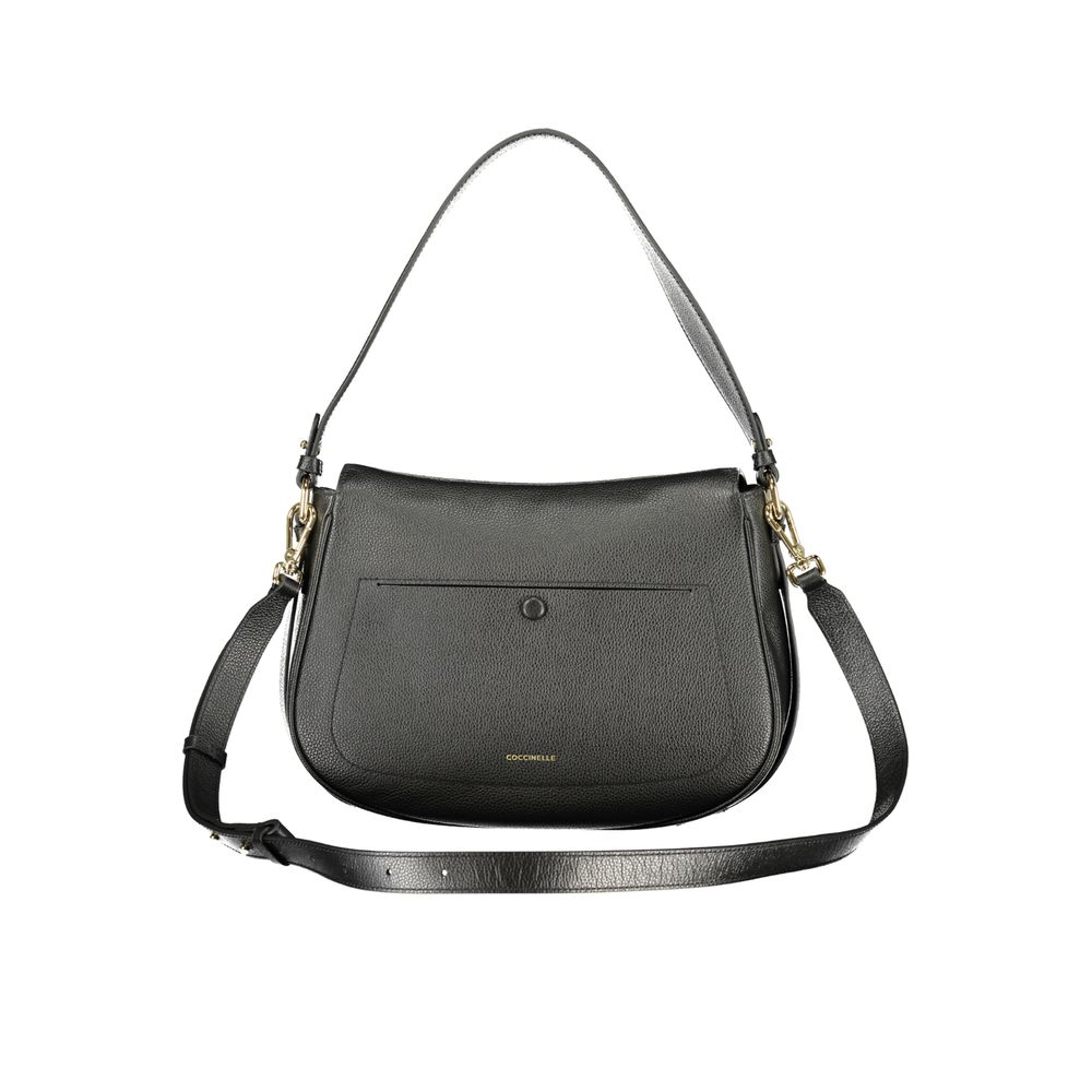 Coccinelle Beige Pelle Handbag for Women - Elegant Nero Design