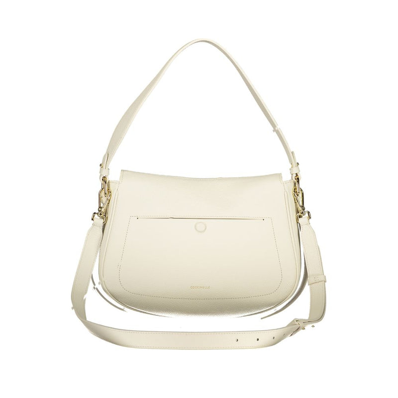 Coccinelle Bianco Pelle Handbag for Women